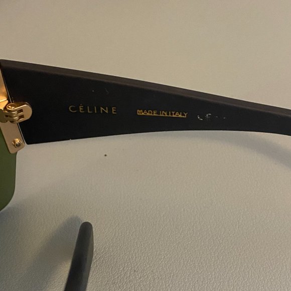 Celine Mask Sunglasses blue green modern chic - Picture 4 of 7